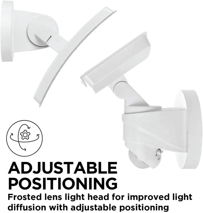 Motion Sensor Light: 5000K Curved Security Light