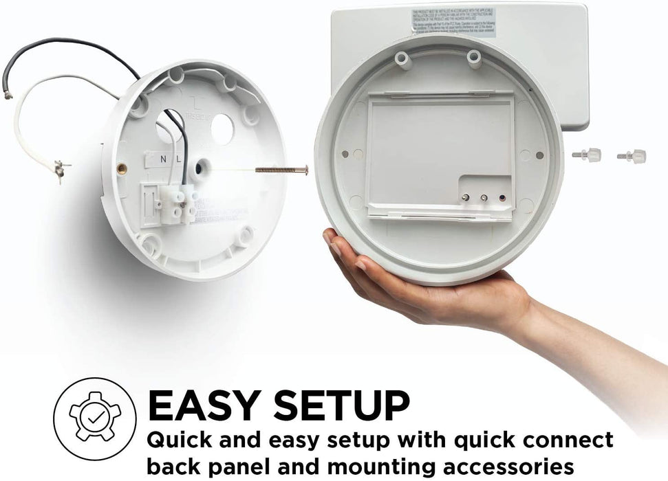 Motion Sensor Light: 5000K Curved Security Light