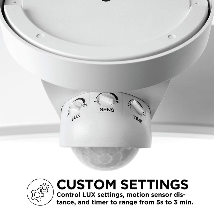 Motion Sensor Light: 5000K Curved Security Light