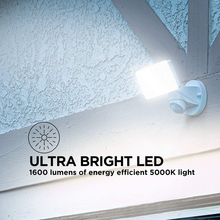 Motion Sensor Light: 5000K Curved Security Light