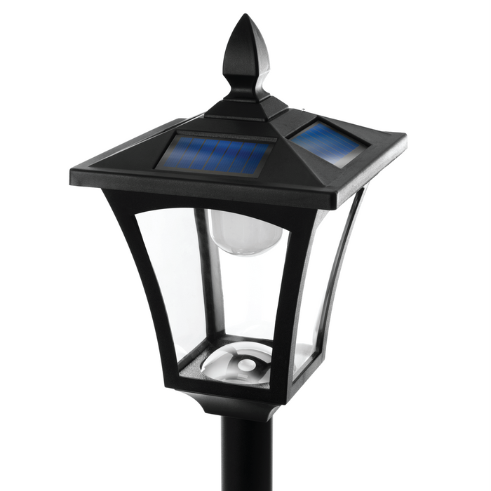 Solar Lamp Post Light: Warm LED 65” Tall Lamp