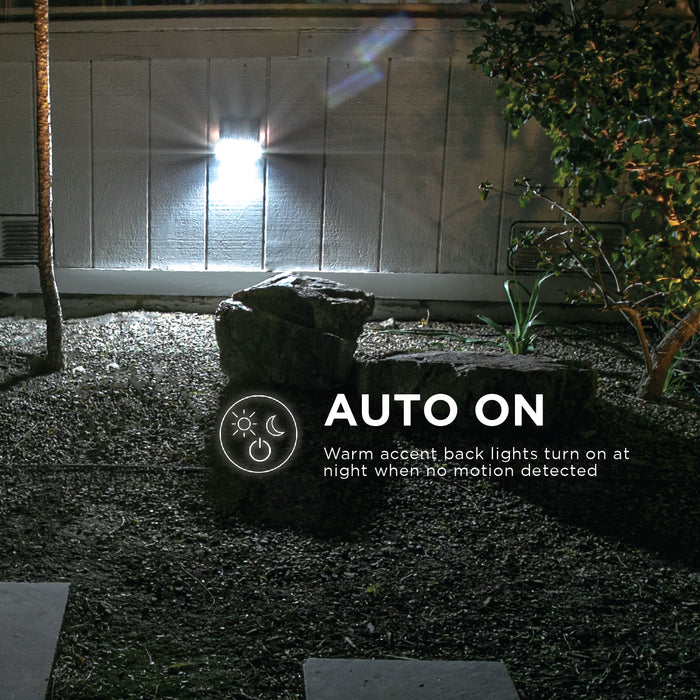 Solar Dual Lighting Outdoor Wall Light, 2-Pack