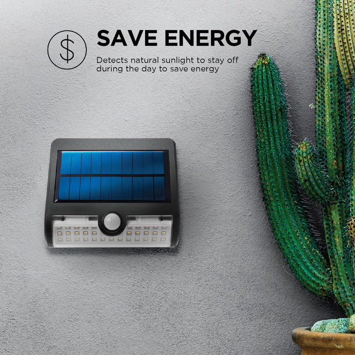 Solar Dual Lighting Outdoor Wall Light, 2-Pack