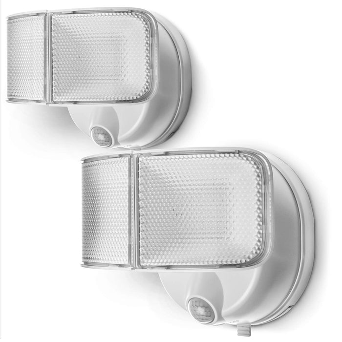 Battery Powered Motion Sensor Flood Lights, 2-Pack