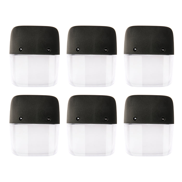 Solar Step Lights Warm White and Rotating Colors - 6 Pack
