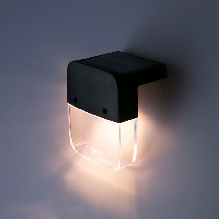 Solar Step Lights Warm White and Rotating Colors - 6 Pack