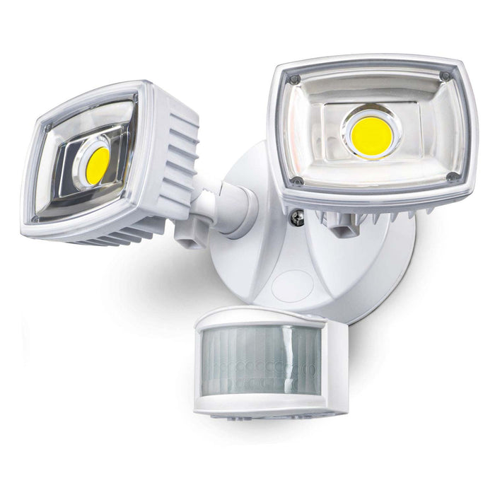 Motion Sensor Light: Twin Head 5000K Light