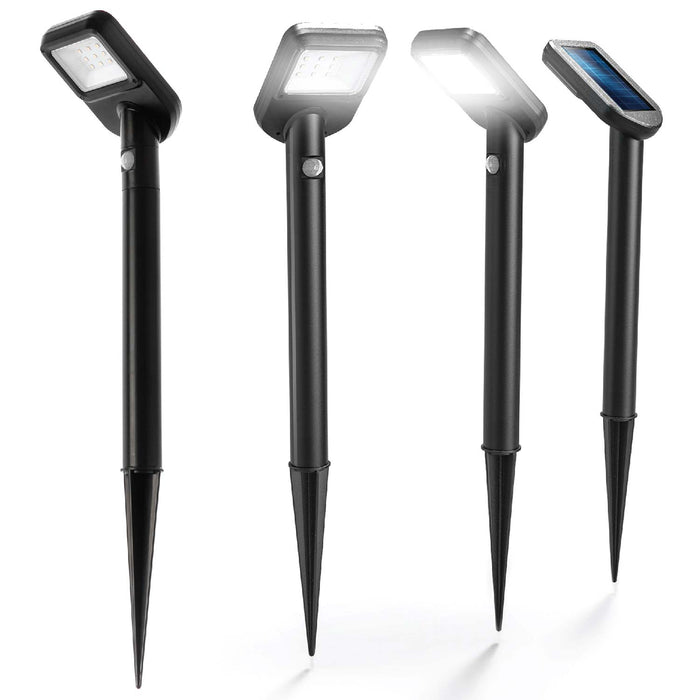 Intelligent Solar Linkable Motion Sensor Solar Path Lights, 4-Pack
