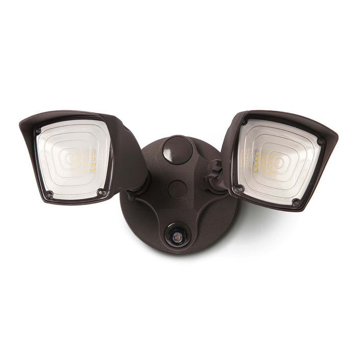 Dusk to Dawn Flood Light: LED Twin Head 5000K Light