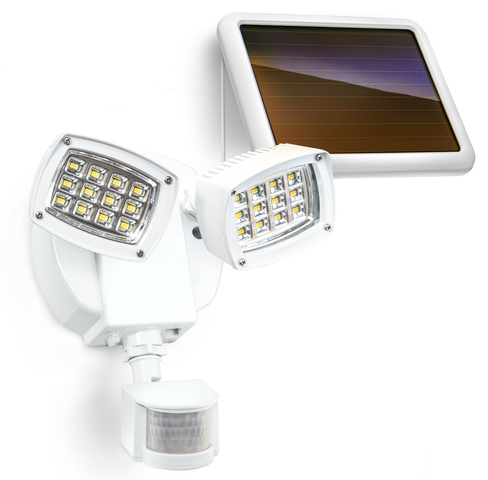 Solar Motion Sensor Light: Metal Body 5700K Light
