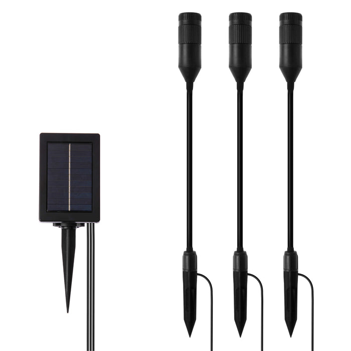 Solar Spot Light: White LED 6-Pack