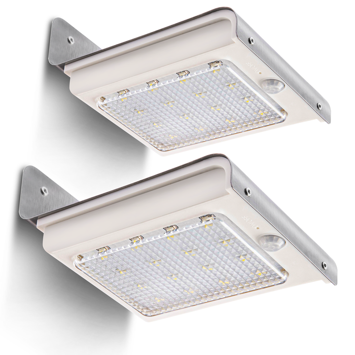Solar Wall Lamps: Motion Sensor Light 2-Pack