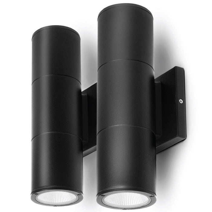 Wall Mount LED Sconce Light 2-Pack, Black
