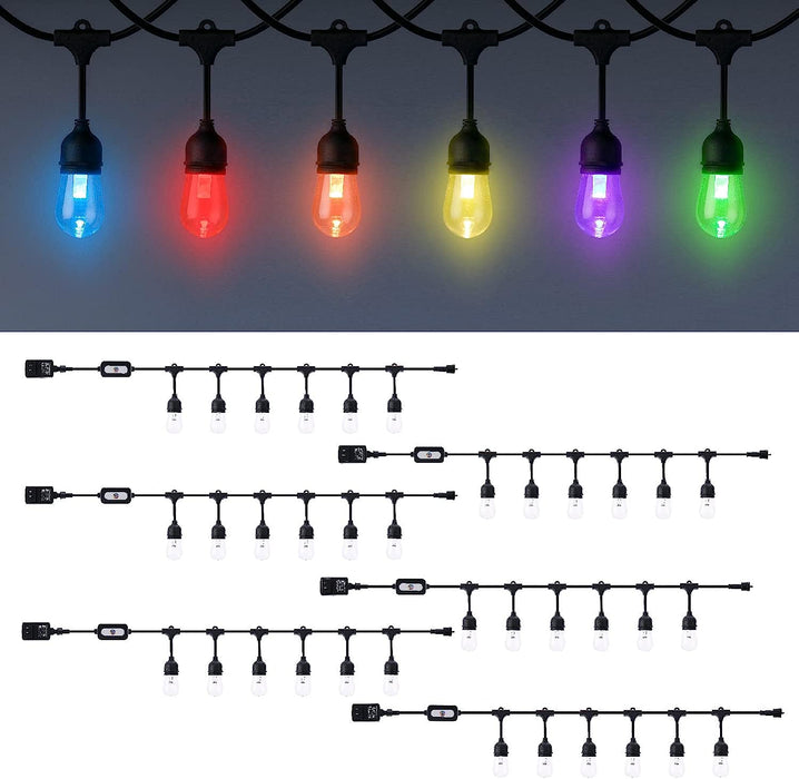 48' Outdoor Smart RGBW LED String Light