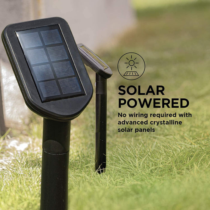 Intelligent Solar Linkable Motion Sensor Solar Path Lights, 4-Pack