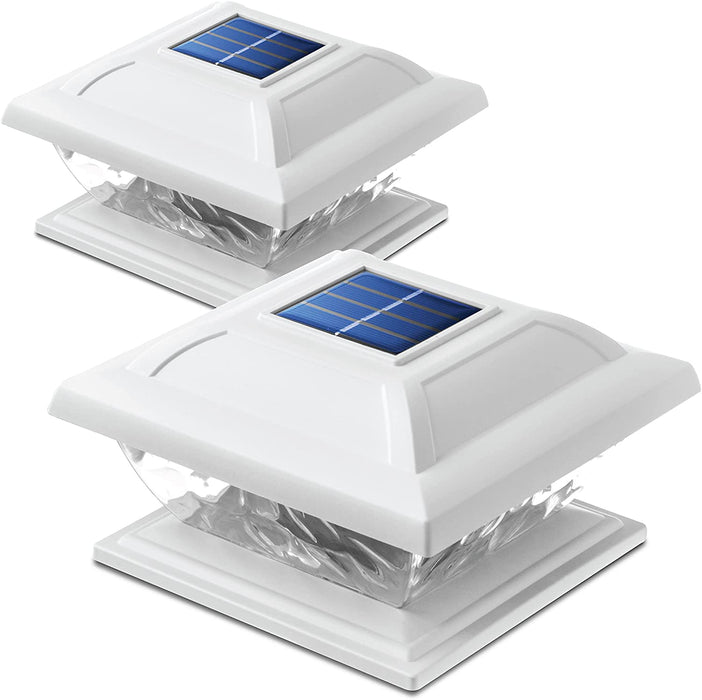 Home zone security solar online post cap lights