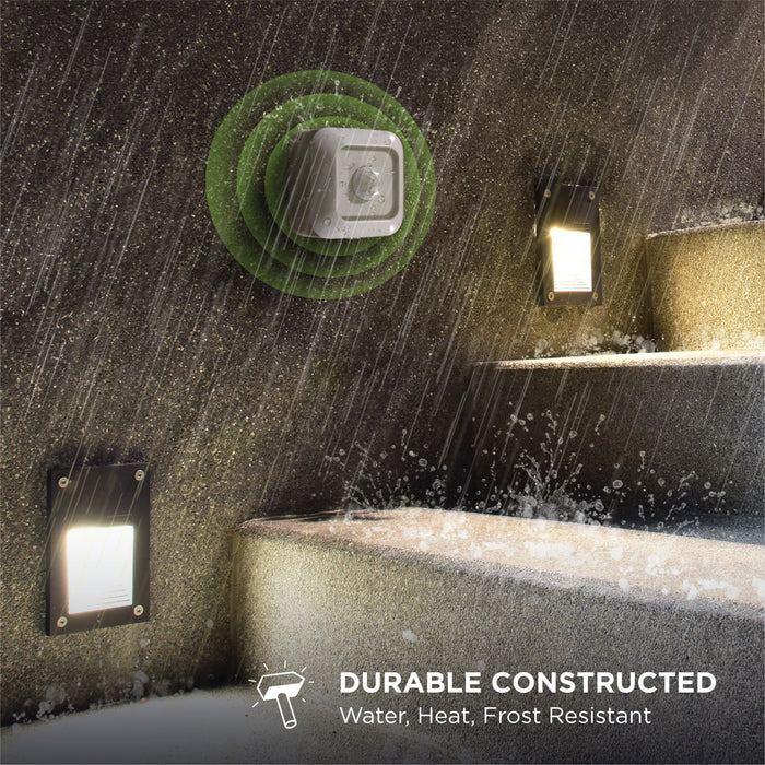 Mesh Linkable Series Flood Light Sensor, Extends Range of Home Zone Security Flood Light Models ES00942G & ES00935G