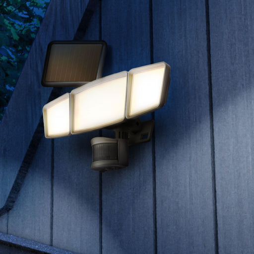Solar Wall Lanterns: Warm LED Lights 2-Pack — Home Zone Security