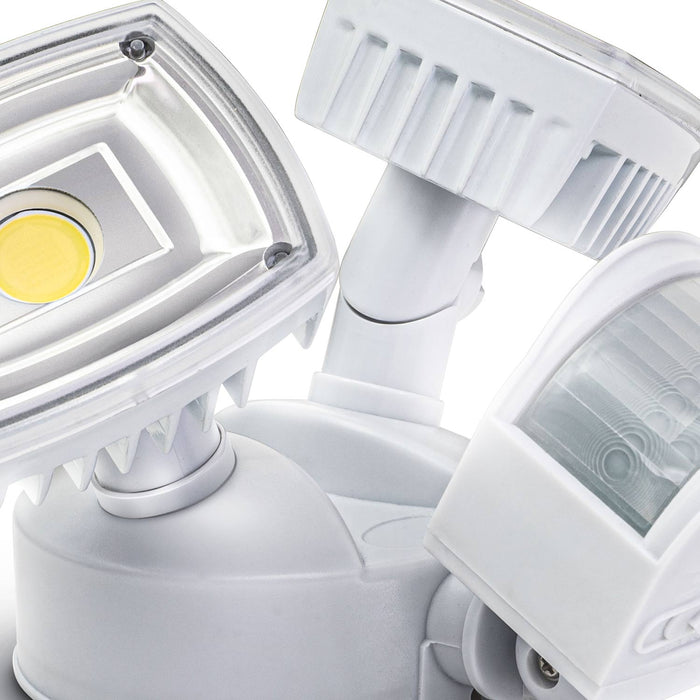 Motion Sensor Light: Twin Head 5000K Light