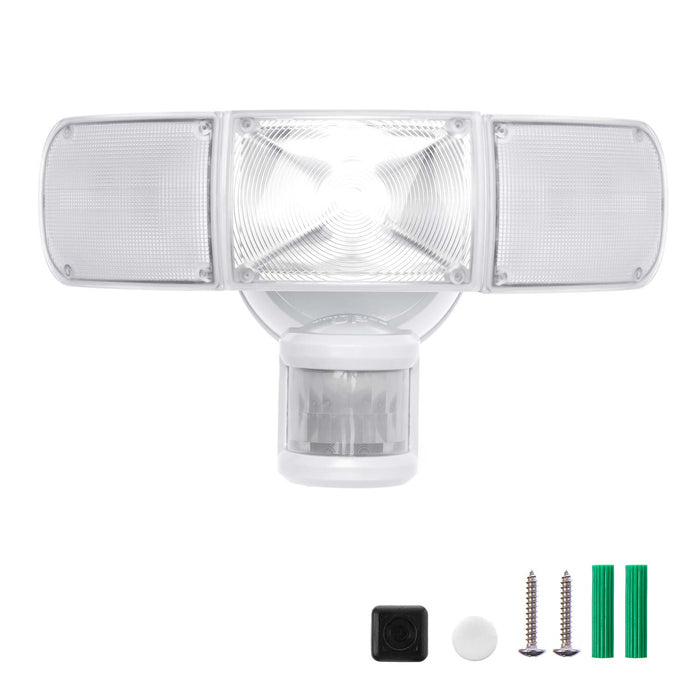 Motion Sensor Light: Triple Head 5000K Light