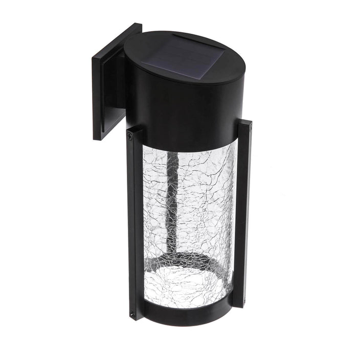 Solar Glass Patio Lights: Warm LED Lights 2-Pack