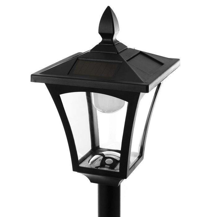 Solar Lamp Post Light: Warm LED 65” Tall Lamp