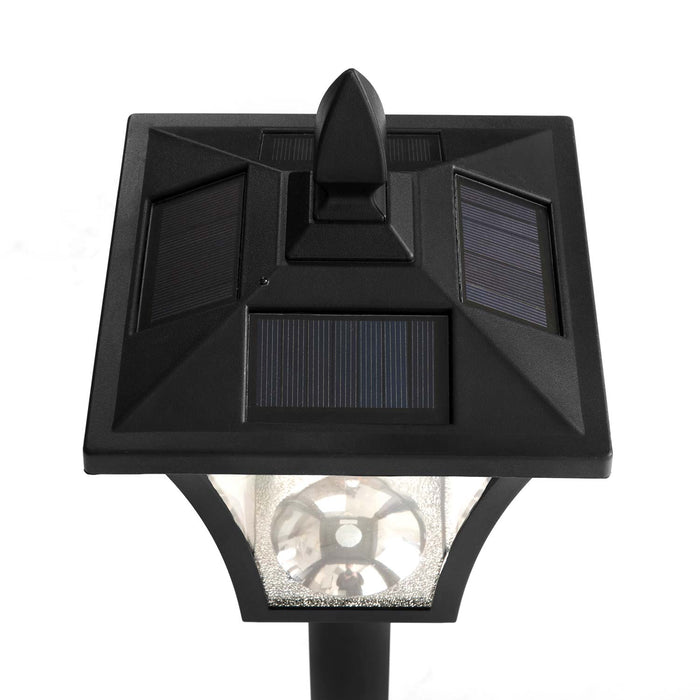 Solar Lamp Post Light: Warm LED 65” Tall Lamp