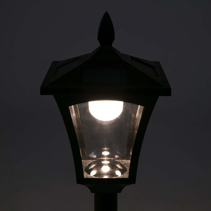 Solar Lamp Post Light: Warm LED 65” Tall Lamp